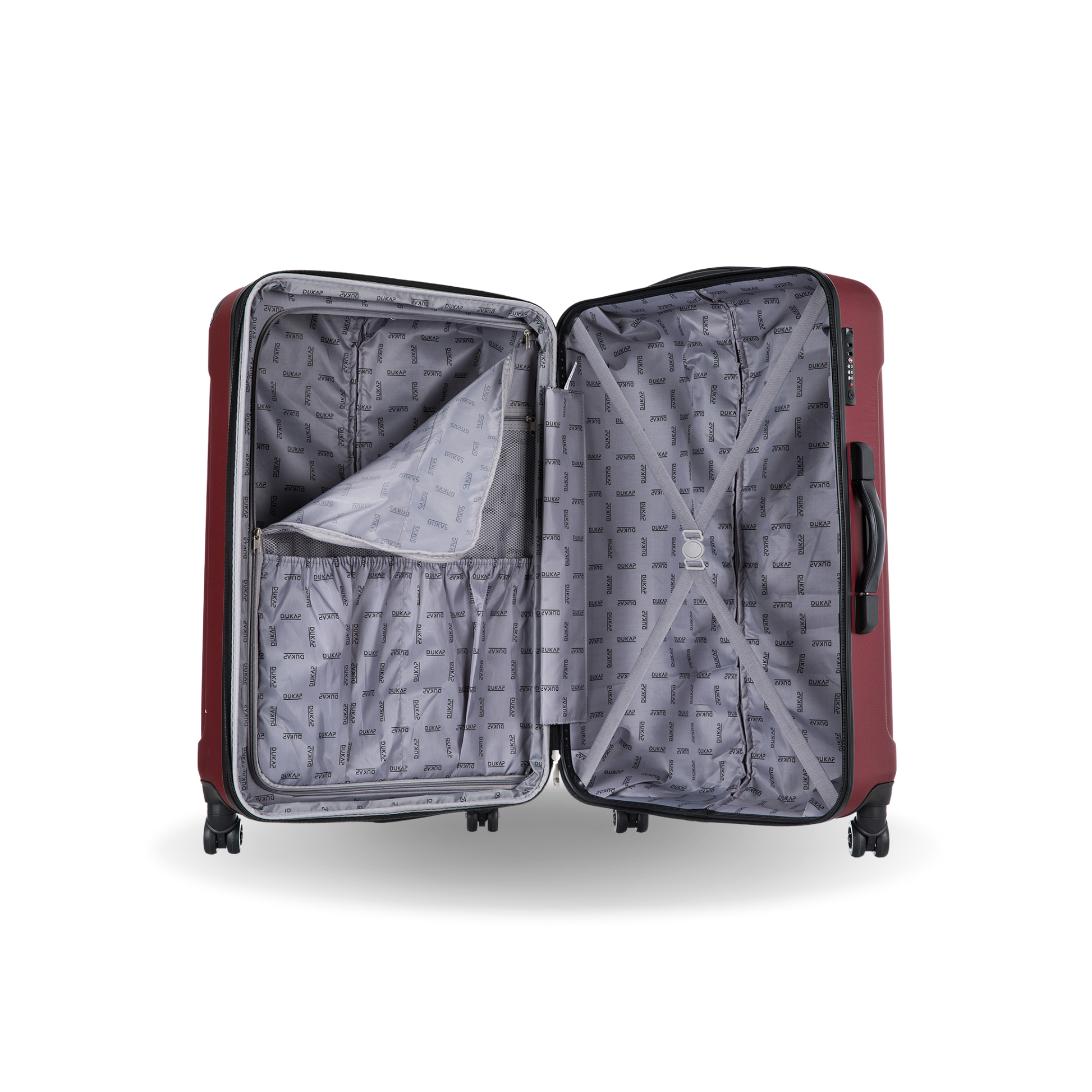 INTELY Hardside Spinner 28-inch suitcase with built-in digital weight scale