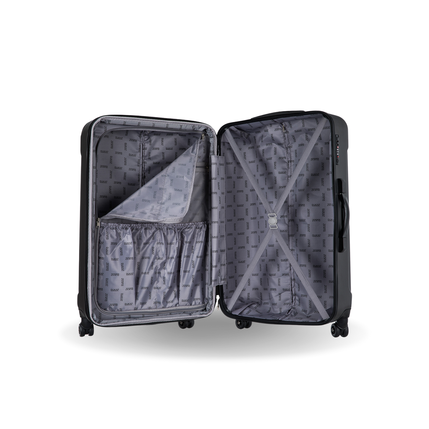 INTELY Hardside Spinner 28-inch suitcase with built-in digital weight scale