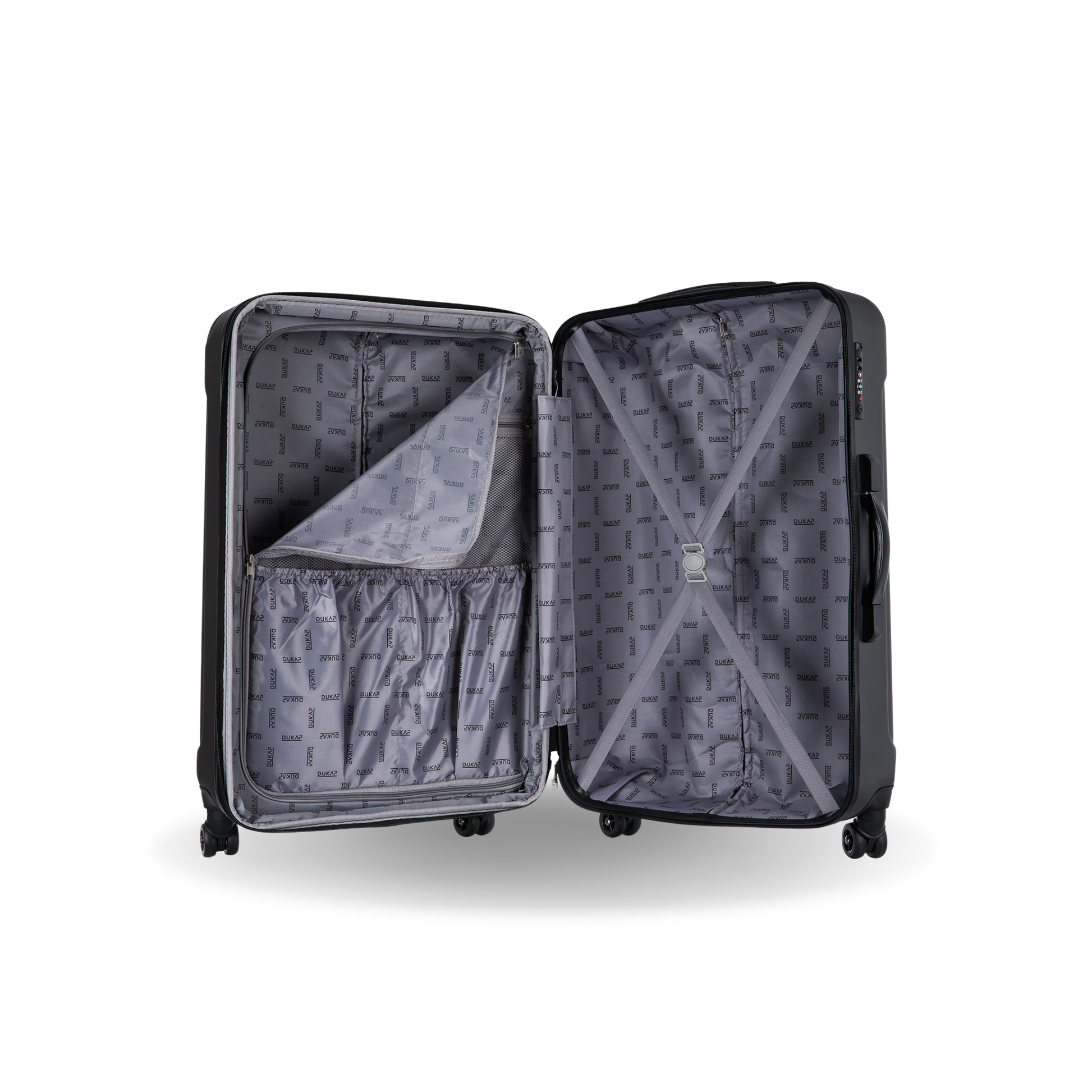 INTELY Hardside Spinner 28-inch suitcase with built-in digital weight scale