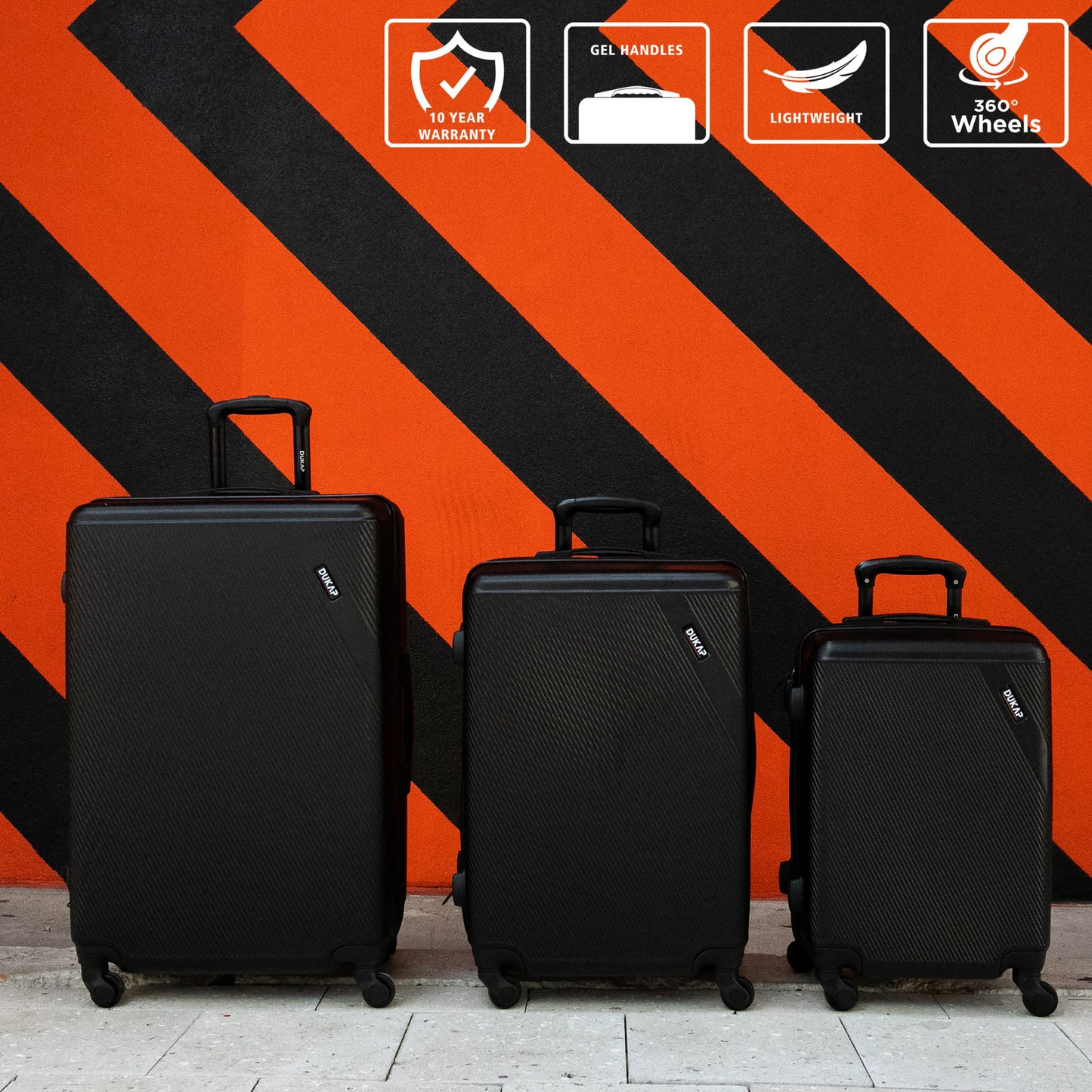 DISCOVERY Hardside Spinner 3 Piece Luggage Set  20/28/32 Inches