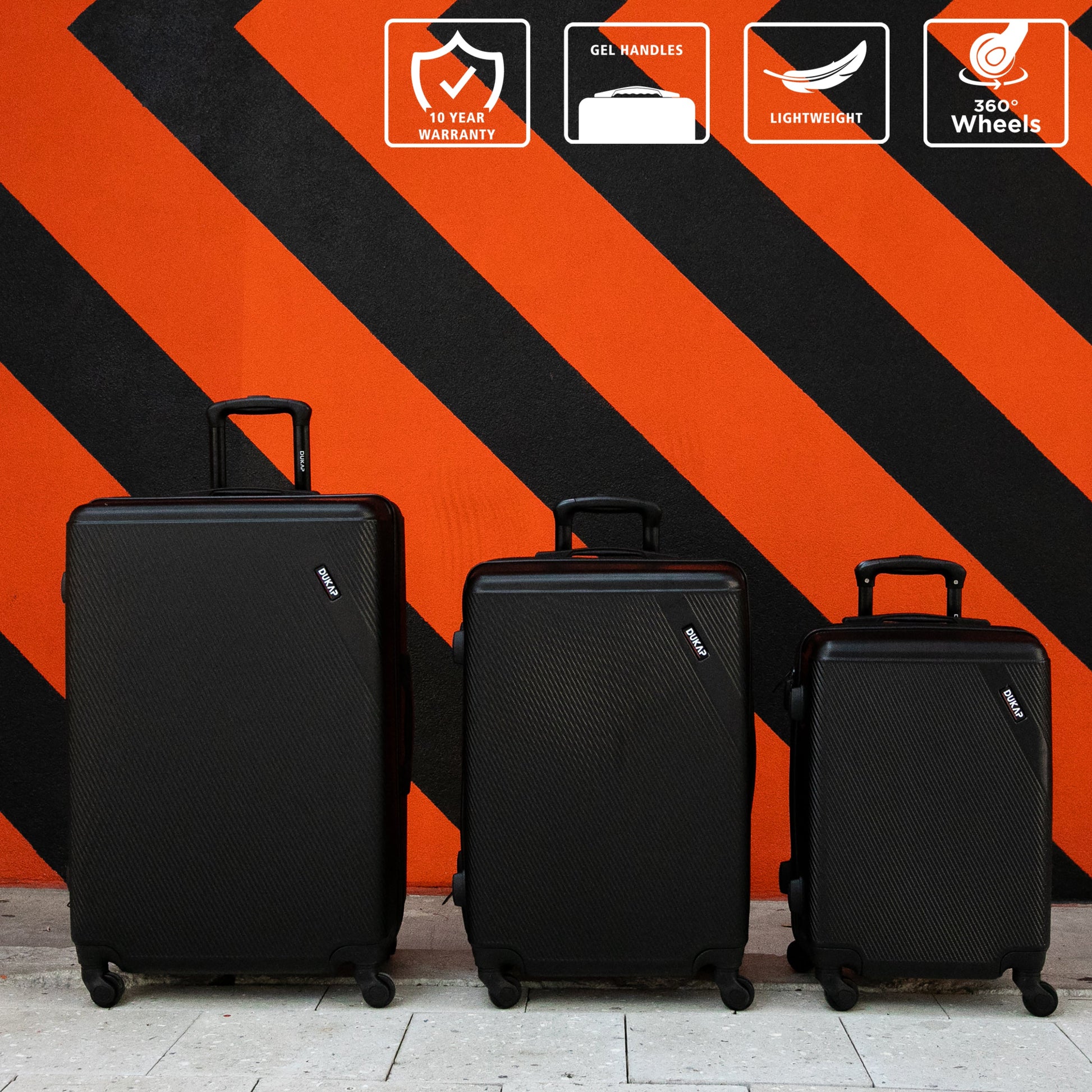 DISCOVERY Hardside Spinner 3 Piece Luggage Set  20/28/32 Inches