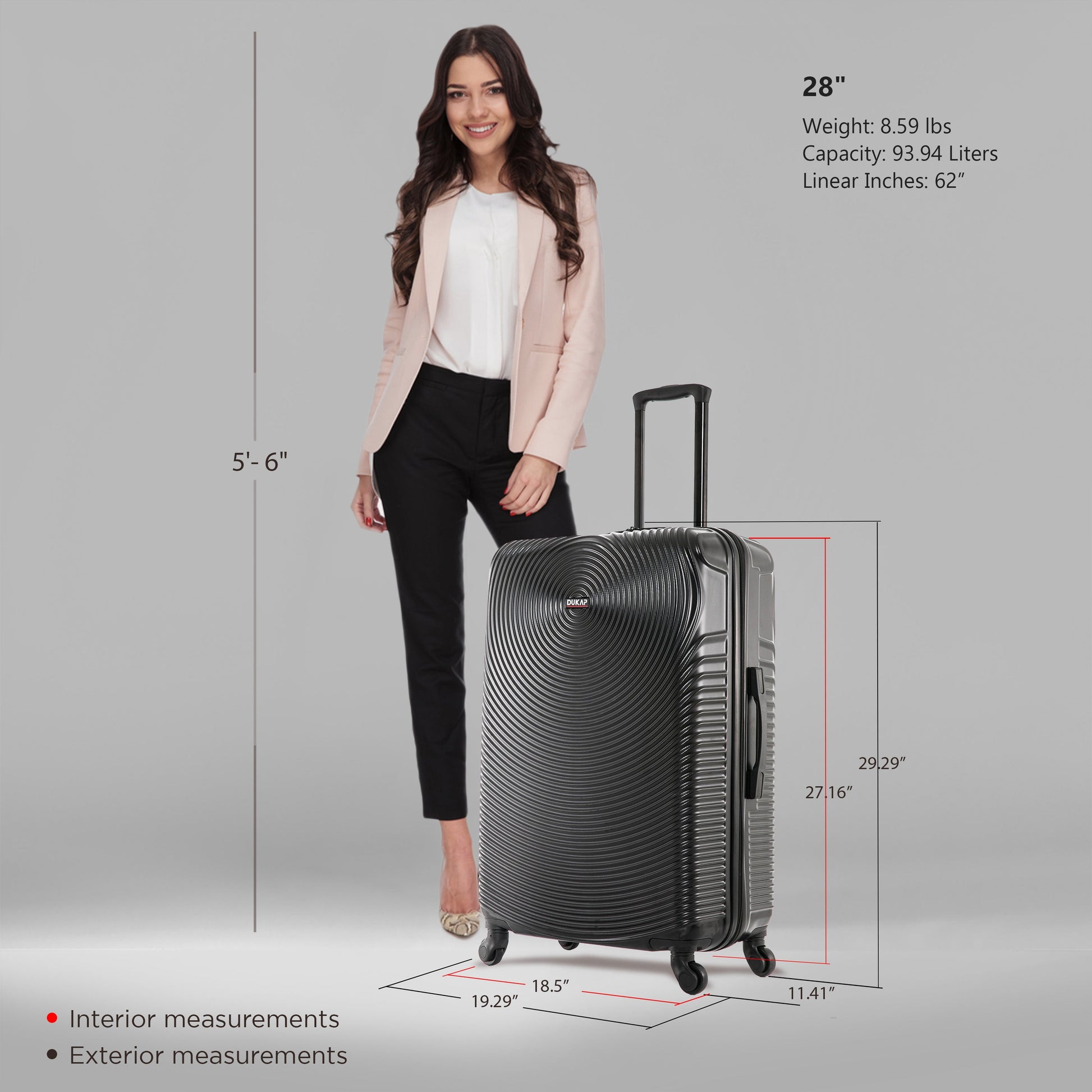 INCEPTION  Hardside Spinner 28-Inch Large Luggage