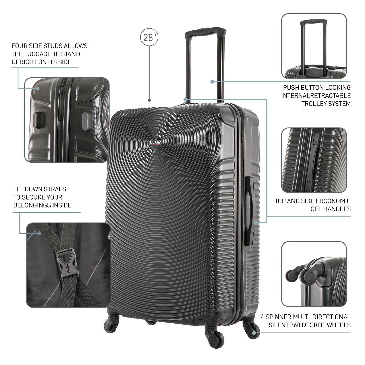INCEPTION  Hardside Spinner 28-Inch Large Luggage