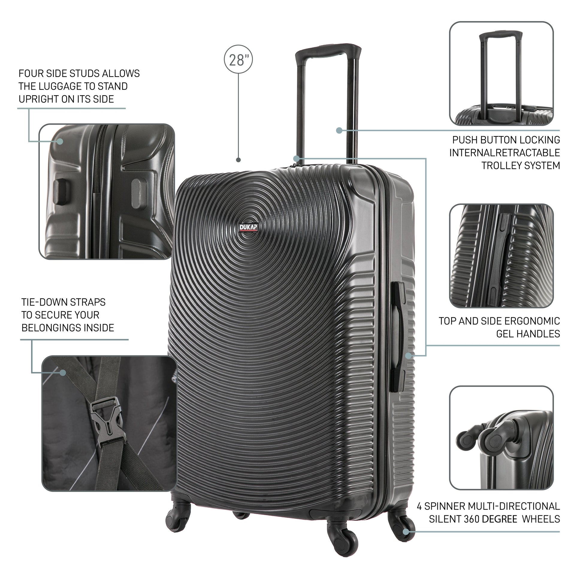 INCEPTION  Hardside Spinner 28-Inch Large Luggage