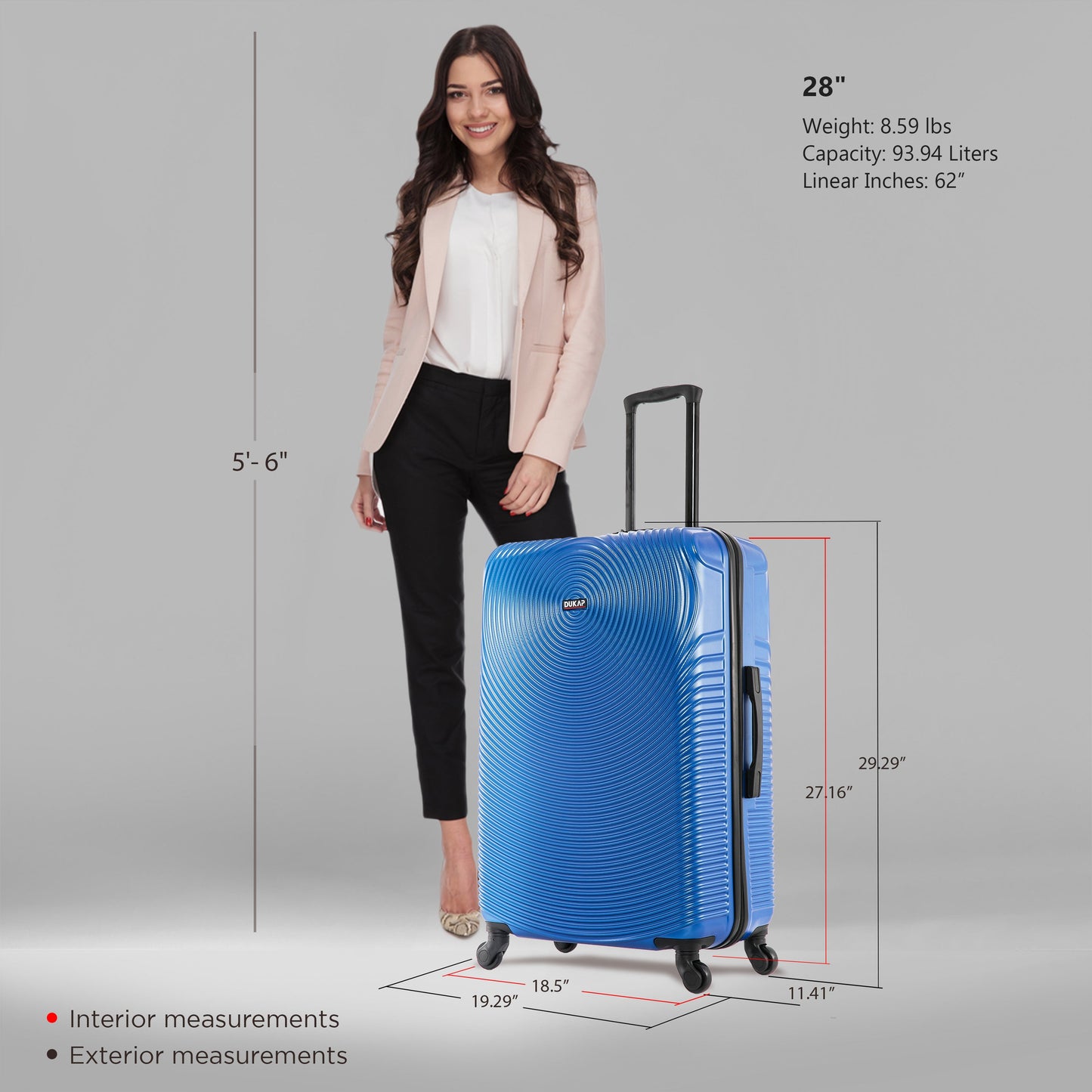 INCEPTION  Hardside Spinner 28-Inch Large Luggage
