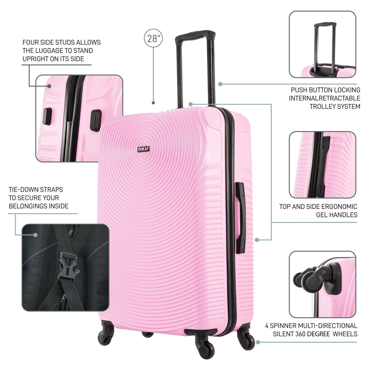 INCEPTION  Hardside Spinner 28-Inch Large Luggage