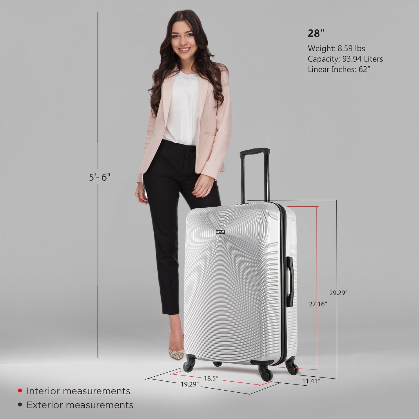 INCEPTION  Hardside Spinner 28-Inch Large Luggage