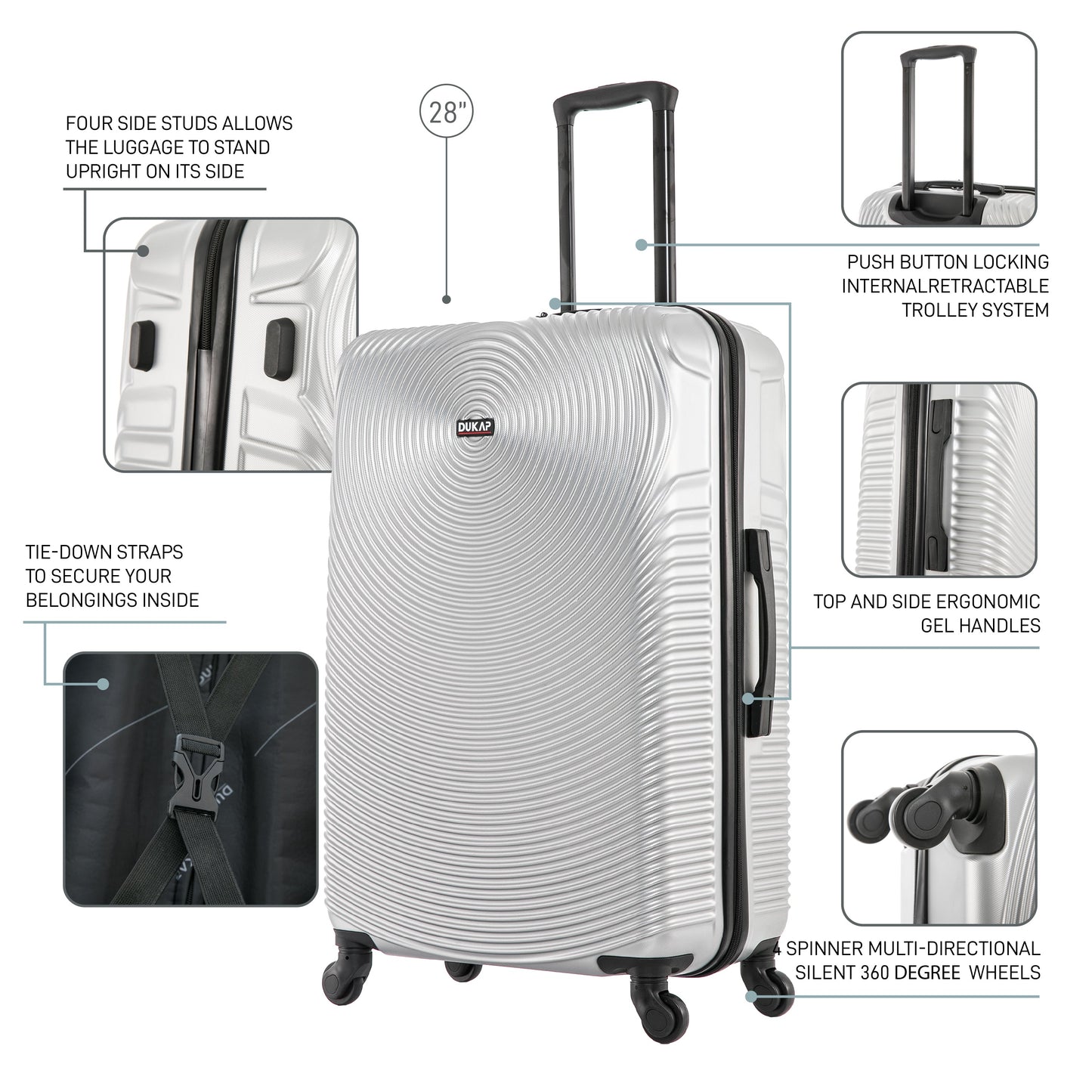 INCEPTION  Hardside Spinner 28-Inch Large Luggage