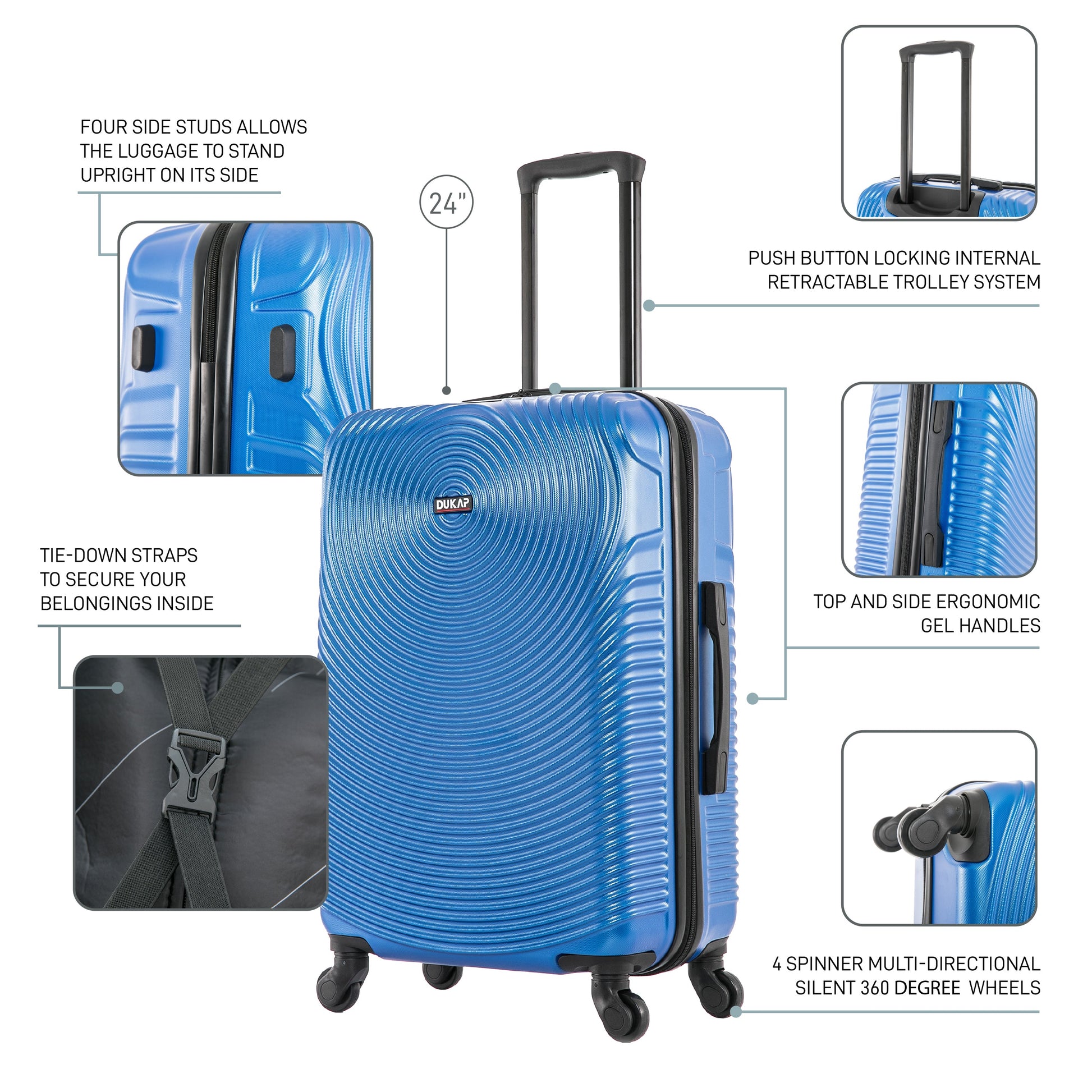 INCEPTION Hardside Spinner 24-Inch Medium Luggage