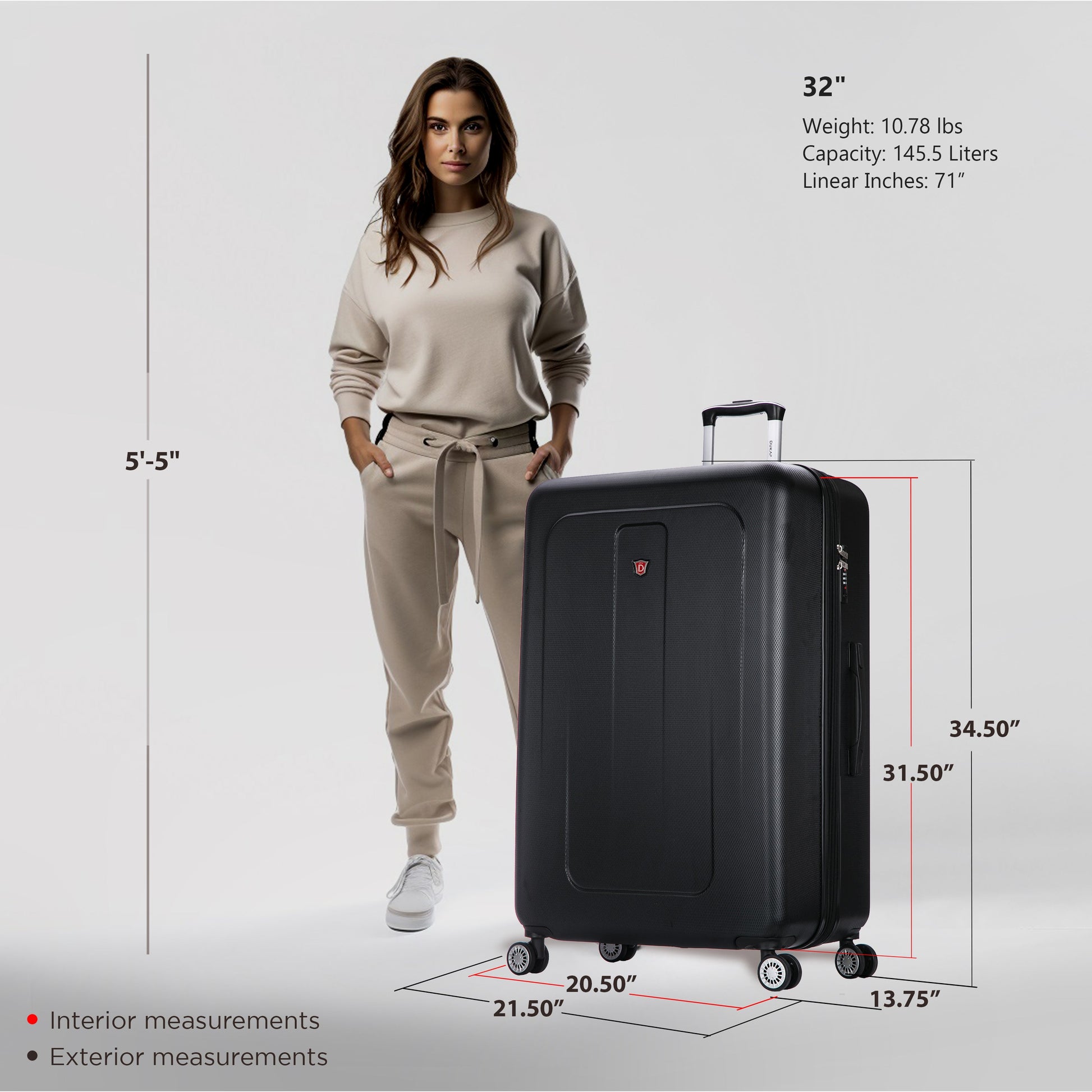 Crypto Hardside Spinner 32-Inch  Extra Large Luggage