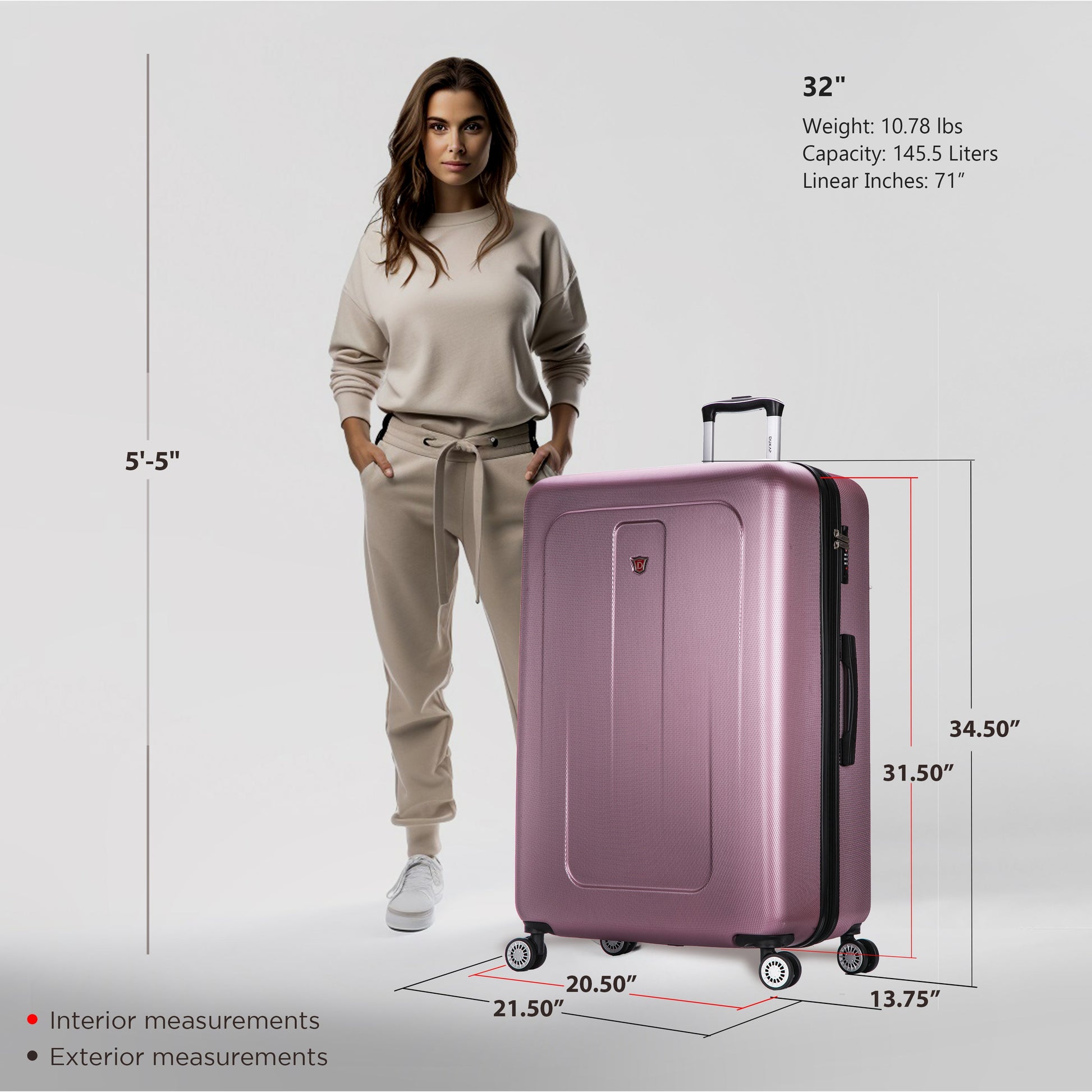 Crypto Hardside Spinner 32-Inch  Extra Large Luggage
