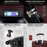 INTELY Smart 3pc set 20''/28''/32'' with USB connector and built-in digital scale 