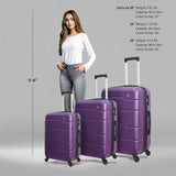  RODEZ  Hardside Spinner 3 Piece Luggage Set  20/28/32 Inches