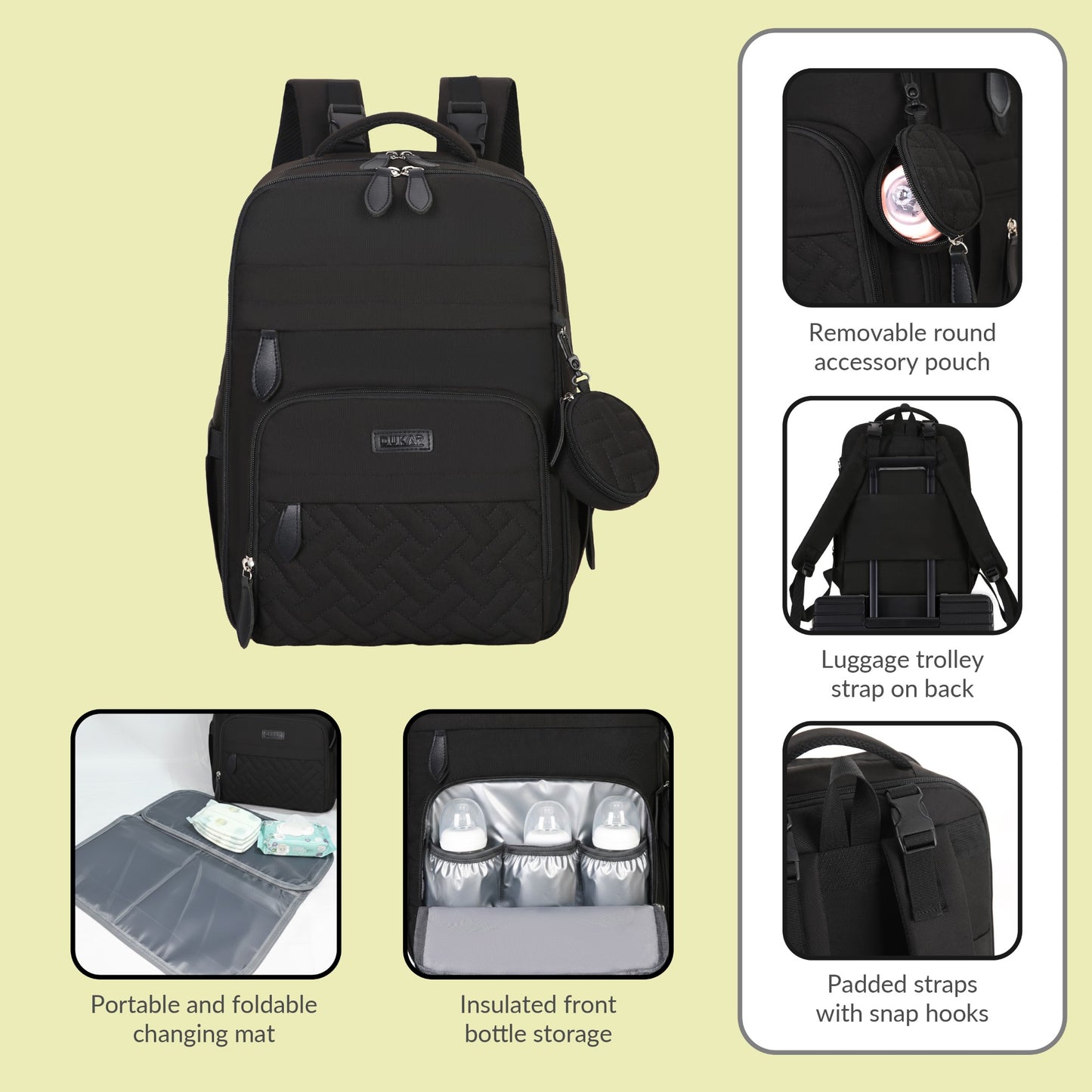 BABY-Pro Expandable Diaper Backpack