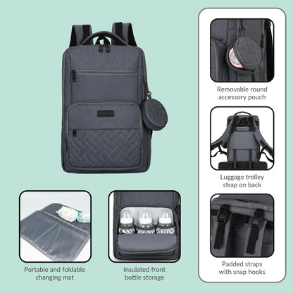 MOM-Pro Expandable Diaper Backpack