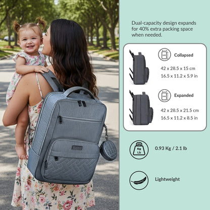 MOM-Pro Expandable Diaper Backpack