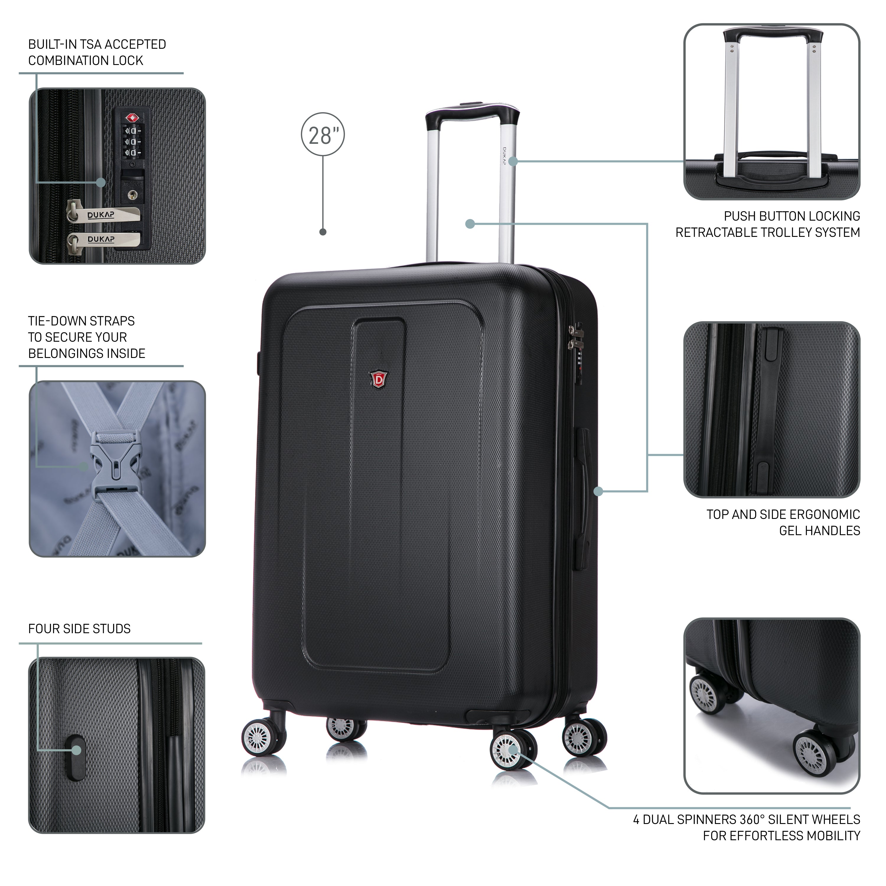 Crypto Hardside Spinner 2-Piece Luggage Set 20/28