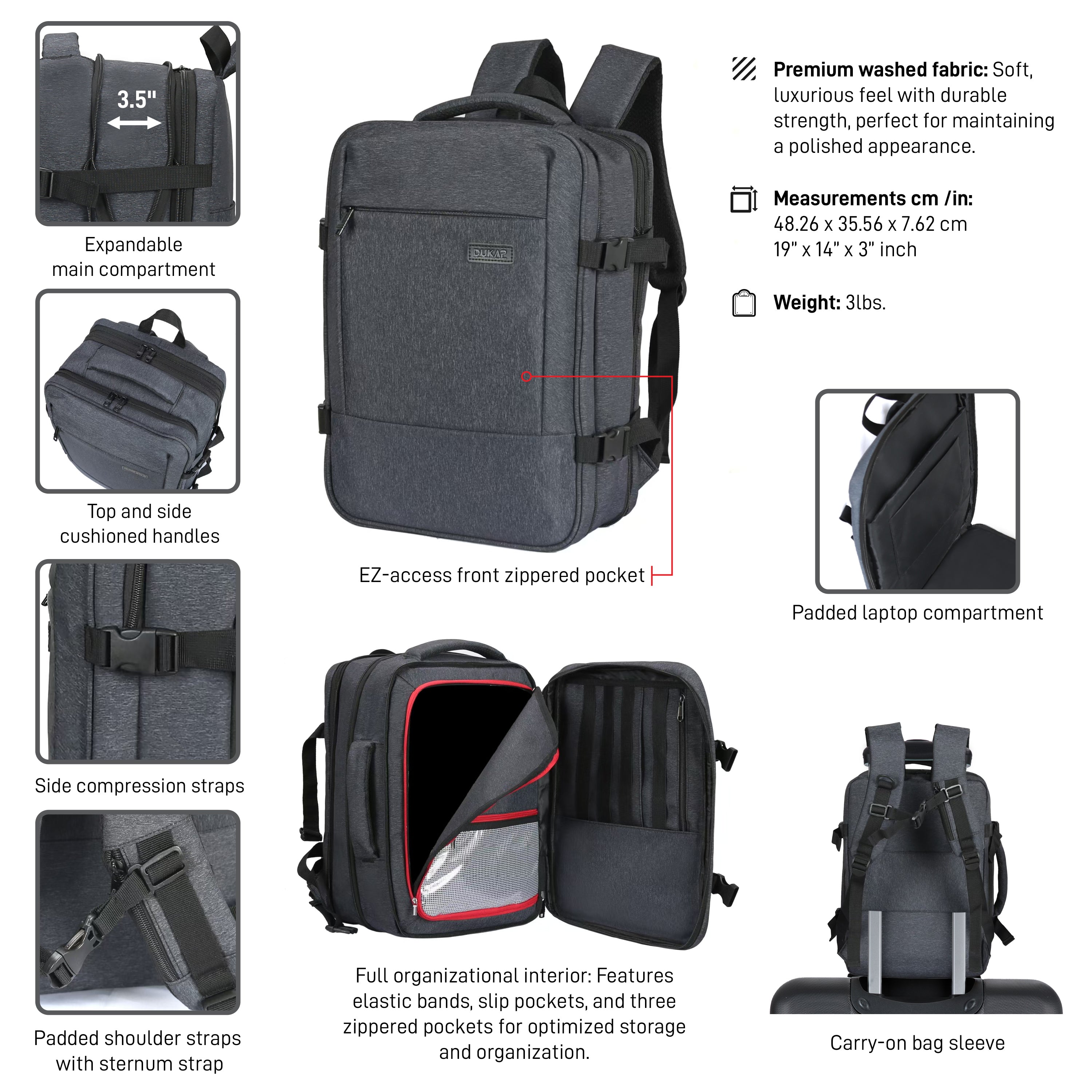 DUKAP X-Era Expandable 15.6