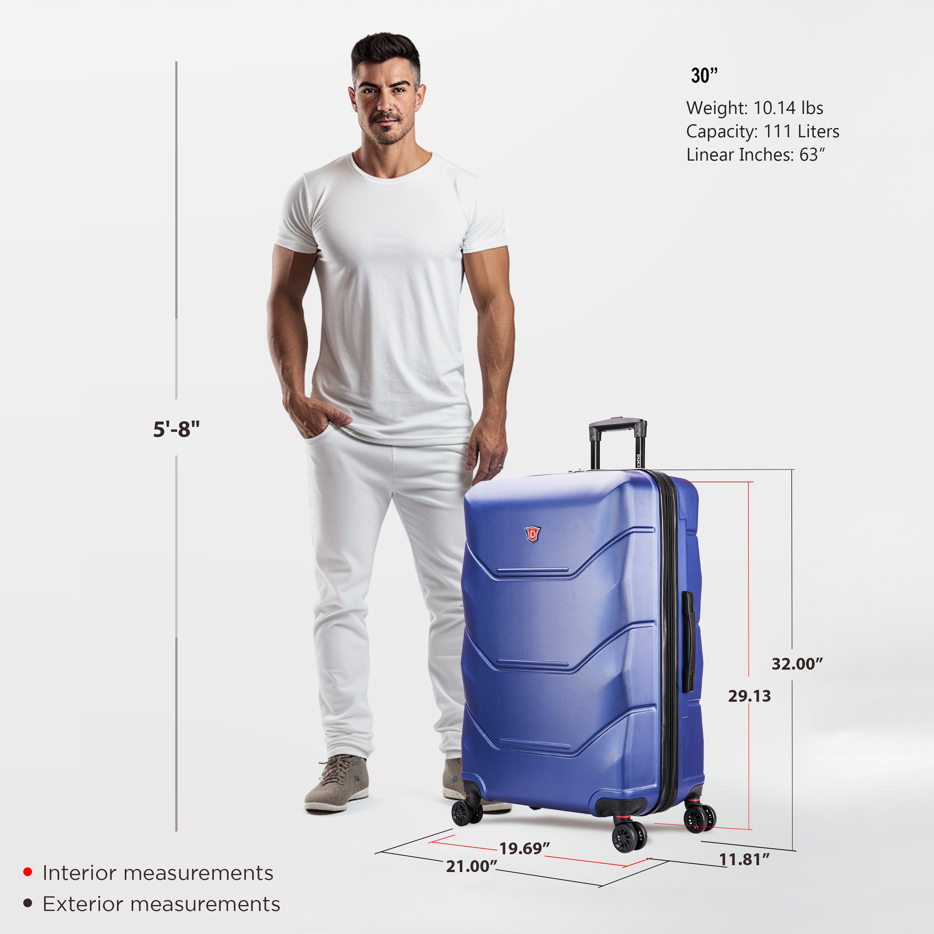 30 inch lightweight luggage sale