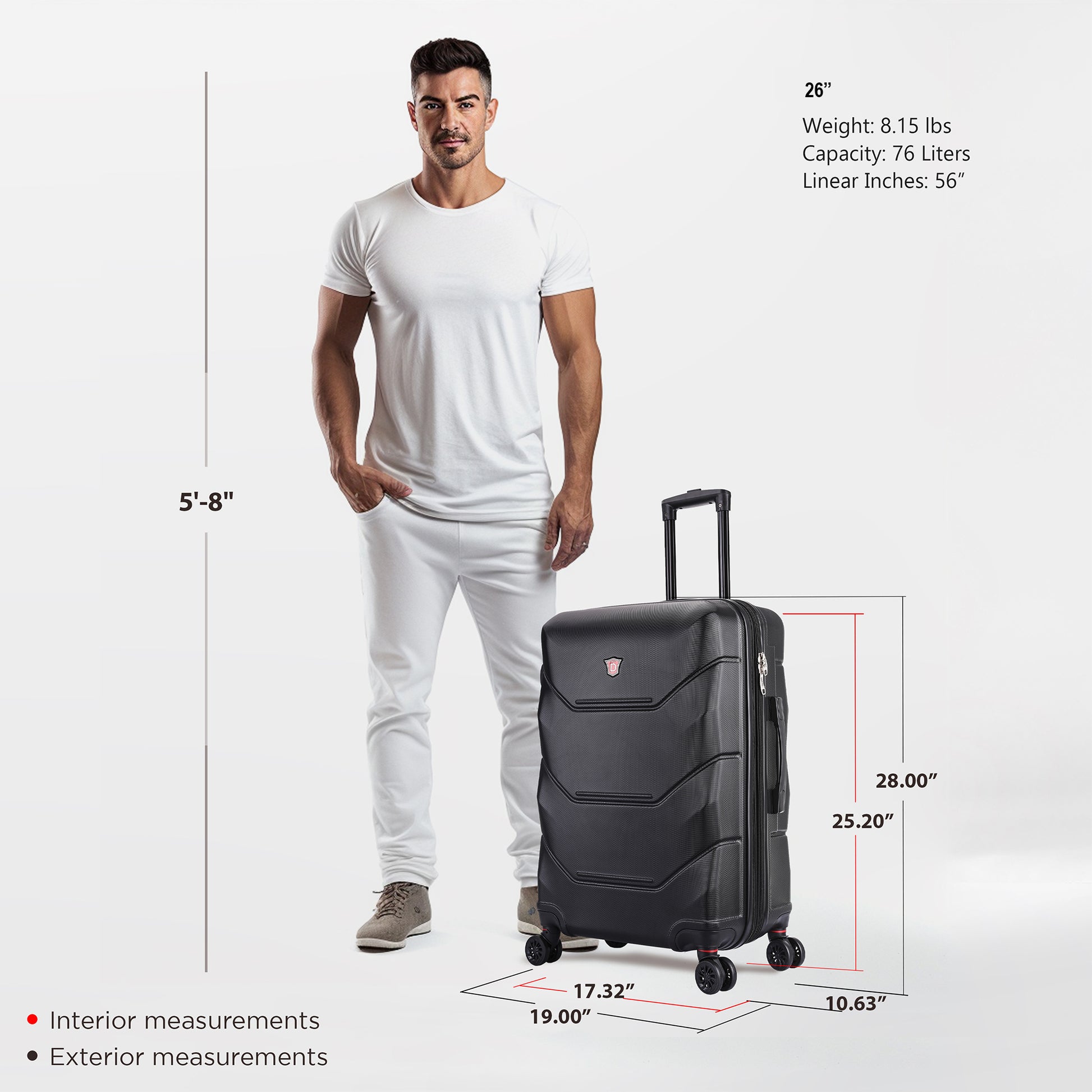 Luggage Size In Cm 26 Suitcase Dimensions Checked Baggage 29 Inch