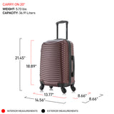 Adly Hardside Spinner 20-Inch Carry-On Luggage