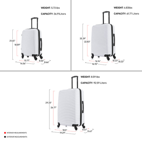Adly Hardside Spinner 24-Inch Medium Luggage – Dukap