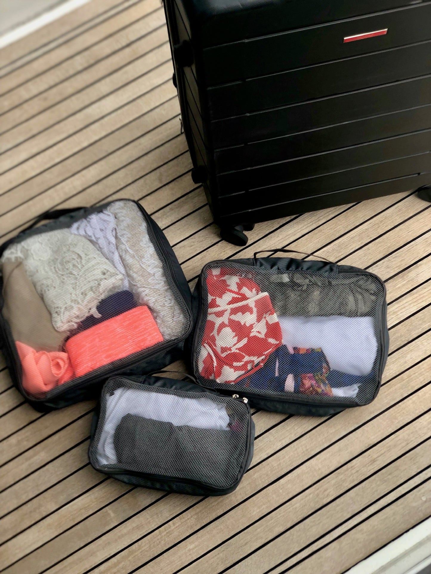 Travel Packing Cube Organizers - 3 Piece Set