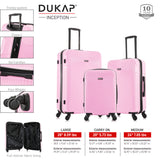INCEPTION Hardside Spinner 3 Piece Luggage Set  20/28/32 Inches